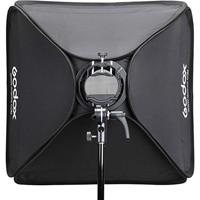Godox S2 type Bracket Bowens + Softbox 80x80cm + Grid - thumbnail