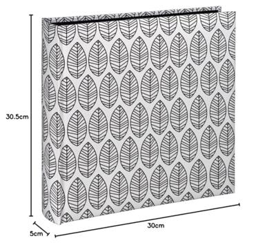 Hama Album XL La Fleur 30x30 Cm 100 Zwarte Pagina&apos;s Wit