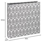 Hama Album XL La Fleur 30x30 Cm 100 Zwarte Pagina&apos;s Wit - thumbnail