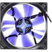 NoiseBlocker BlackSilent XE2 PC-ventilator Zwart, Blauw (transparant) (b x h x d) 92 x 92 x 25 mm - thumbnail