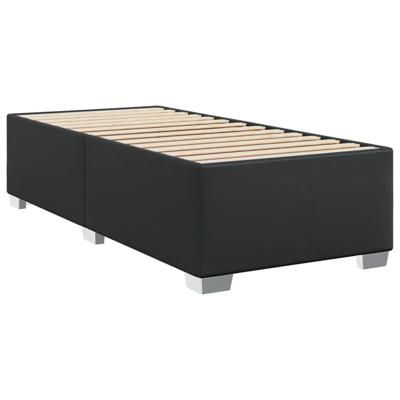 Bedframe kunstleer zwart 80x200 cm