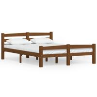Bedframe massief grenenhout honingbruin 140x200 cm - thumbnail