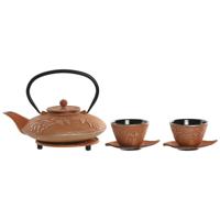 Theepot Home ESPRIT Oranje Roestvrij staal Ijzer 800 ml - thumbnail