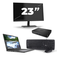 Dell Latitude 7300 - Intel Core i5-8e Generatie - 13 inch - 16GB RAM - 256GB SSD - Windows 11 + 1x 23 inch Monitor - thumbnail