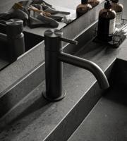 Hotbath Archie Wastafelmengkraan zonder waste BGP Geborsteld Gunmetal PVD AR003BGP - thumbnail