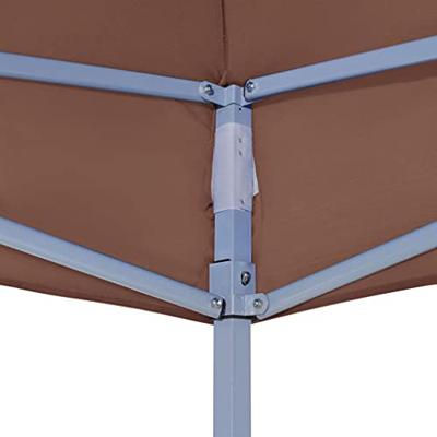 VidaXL Partytentdak 270 g/m² 3x3 m bruin - thumbnail