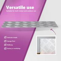 VidaXL Trap tread rechthoekig 2 pcs zilver 50 x 20 cm aluminium - thumbnail