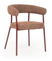 By-Boo Yovi eetkamerstoel Burgundy - thumbnail