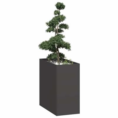 VidaXL Plantenbak 40x80x80 cm staal zwart