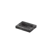 INK Pitch Wastafel keramische slab bak met drain en front en side skirts zonder kraangat 60x45x9 Venice brown glossy - thumbnail
