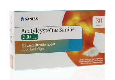 Sanias Acetylcysteine 200mg 30 Sachets