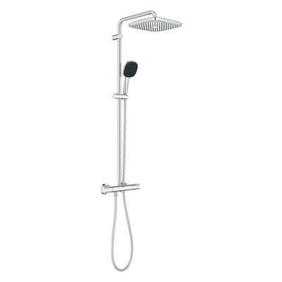 Grohe Vitalio Comfort 250 douchesysteem thermostatisch hoofddouche 1 straalsoort en handd. 2 straalsoorten chroom 26696001 - thumbnail