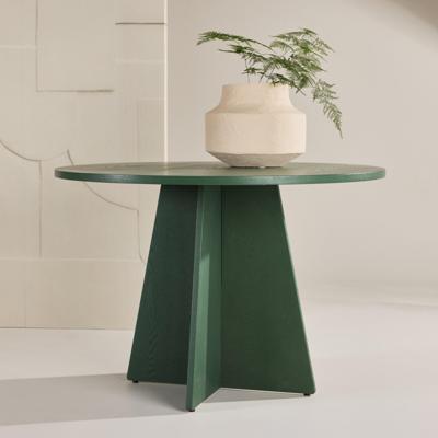Nohr Ronde Eettafel 'Cynthiaann' 110cm, kleur Olijfgroen