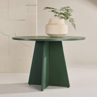 Nohr Ronde Eettafel 'Cynthiaann' 110cm, kleur Olijfgroen - thumbnail
