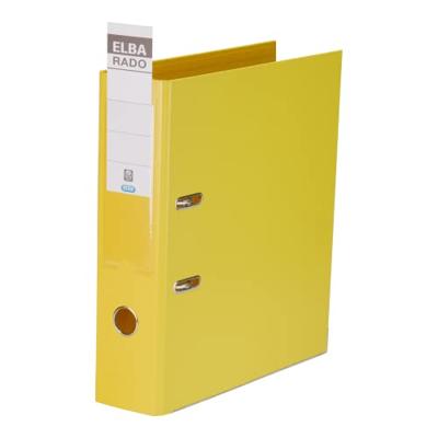 Elba Ordners DIN A4 Rugbreedte: 80 mm Geel 2 beugels 100022627