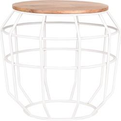 LABEL51 bijzettafel 'Pixel' 40 cm, kleur Wit LABEL51 bijzettafel 'Pixel' 40 cm, kleur Wit