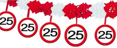 25 Jaar Verkeersbord Slinger met Onderhanger