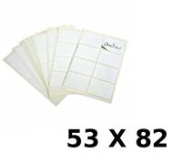 Apli witte etiketten ft 53 x 82 mm (b x h), 12 stuks, 2 per blad (2686) - thumbnail