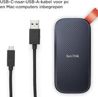SanDisk SDSSDE30 1 TB Externe SSD harde schijf USB-C 3.2 Gen 2 Zwart SDSSDE30-1T00-G26 - thumbnail
