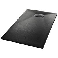 VidaXL Douchebak 120x70 cm smc zwart - thumbnail