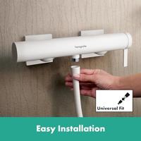 Hansgrohe Tecturis E ééngreeps douchekraan opbouw, mat wit - thumbnail