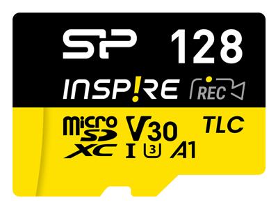 Geheugenkaart Silicon Power Inspire 128 GB MicroSDXC V30 UHS-I U3 A2 4K + adapter (SP128GBSTXLV3V1NSP)