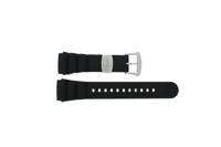 Horlogeband Seiko SUN065P1 / 5M85 0AB0 / R01Y011J0 Rubber Zwart 24mm - thumbnail