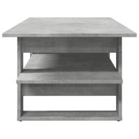 Salontafel 102x55x42 cm bewerkt hout betongrijs - thumbnail