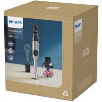 Philips Home HR2683/00 Staafmixer 1200 W Mixstaaf voor soep, Met garde, Met maatbeker, Met hakmolenopzet, Traploze snelheidsinstelling Zwart, Zilver - thumbnail