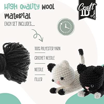 Craft ID Haakpakket katten 13x6.5x10.5cm - thumbnail