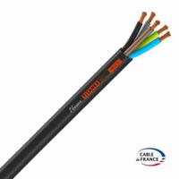 Rubber kabel 5x2.5mm² zwart ECA Nexans Titanex HO7RN per meter - thumbnail