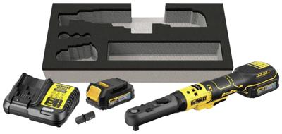 DeWalt DCF510E2G-QW Accu Omschakelratel | XR 18V | 3/8&apos;&apos; en 1/2&apos;&apos; | 1,7Ah Accu + lader - DCF510E2G-QW