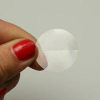 Etiket 25 mm rond transp perf 2000 stuks - thumbnail