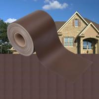 VidaXL Privacystrip 35x0,19 m pvc bruin - thumbnail
