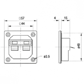 Visaton Vs-5192 Luidspreker Aansluitklem