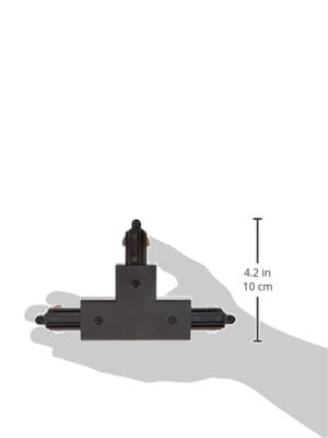 SLV 1-faseT-Connector 1 aarde links zwart - 143070