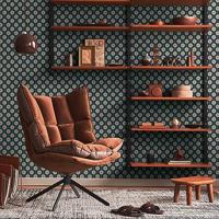 AS Creation Retro Chic - Blauw - Retro - 395371 - thumbnail