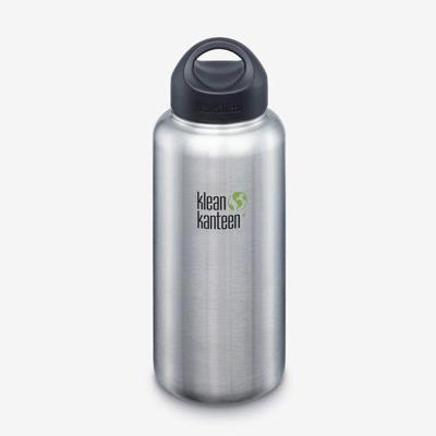 Klean Kanteen Classic Wide met ringdop, 1182ml/40oz Drinkfles Brushed Stainless 1182ml Klean Kanteen Classic Wide met ringdop, 1182ml/40oz Drinkfles Brushed Stainless 1182ml