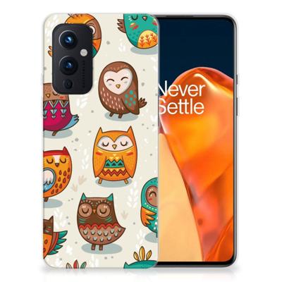 OnePlus 9 | TPU Hoesje | Vrolijke Uilen