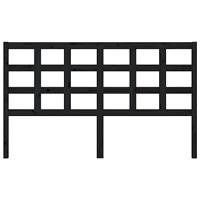 Hoofdbord 165,5x4x100 cm massief grenenhout zwart - thumbnail