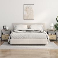 Nachtkastje Sonoma eiken 41,5 x 40,5 x 55 cm Bewerkt hout - thumbnail