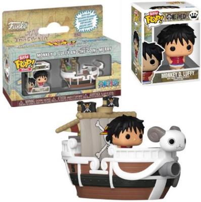 One Piece Funko Bitty Pop Rides Vinyl: Monkey D. Luffy & The Going Merry