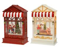 Kersttafereel in Etalage met LED en Muziek Assorti 1st - thumbnail