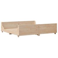 Bedframe zonder matras massief grenenhout 200x200 cm - thumbnail