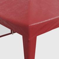 VidaXL Partytent met 12 mesh zijwanden 8x4 m hdpe rood - thumbnail