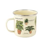 Emaille Mok Met Planten - thumbnail