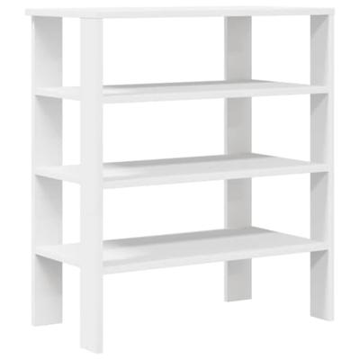 VidaXL Schoenenrek 61x32x70 cm bewerkt hout wit