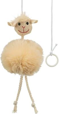 TRIXIE SCHAAP AAN ELASTISCH KOORD PLUCHE MET CATNIP 20 CM 4 ST