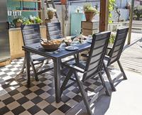 Standen tuinstoel Brasilia antraciet (2 stuks) - thumbnail