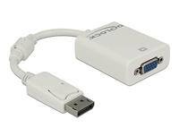 Delock 61766 Adapter DisplayPort 1.2 male > VGA female wit - thumbnail